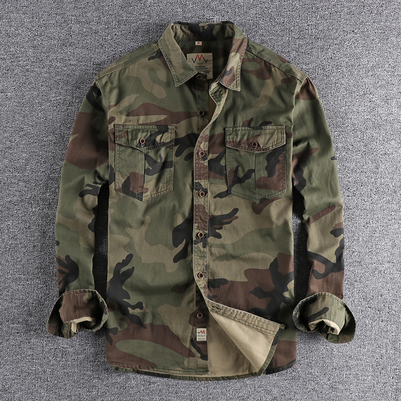 MEN CAMOUFLAGE CARGO SHIRTS