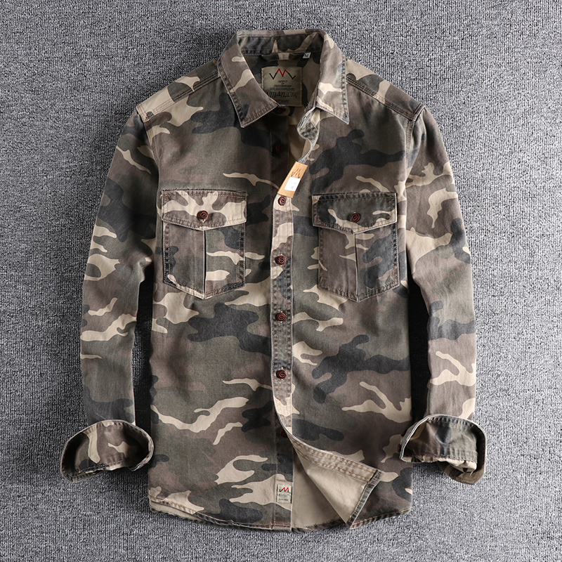 MEN CAMOUFLAGE CARGO SHIRTS