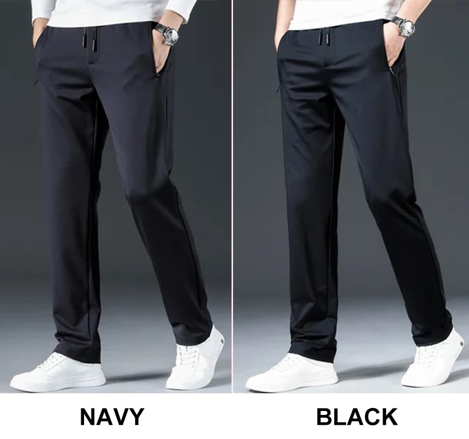 MEN'S STRAIGHT ANTI-WRINKLE CASUAL PANTS