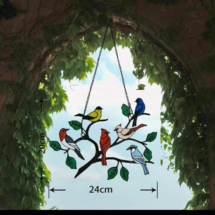 Mother's Day Gift-The Best Gift-Birds Stained Window Panel Hangings (BUY MORE SAVE MORE)