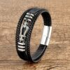 Multilayer Leather Horseshoe Charm Bracelet