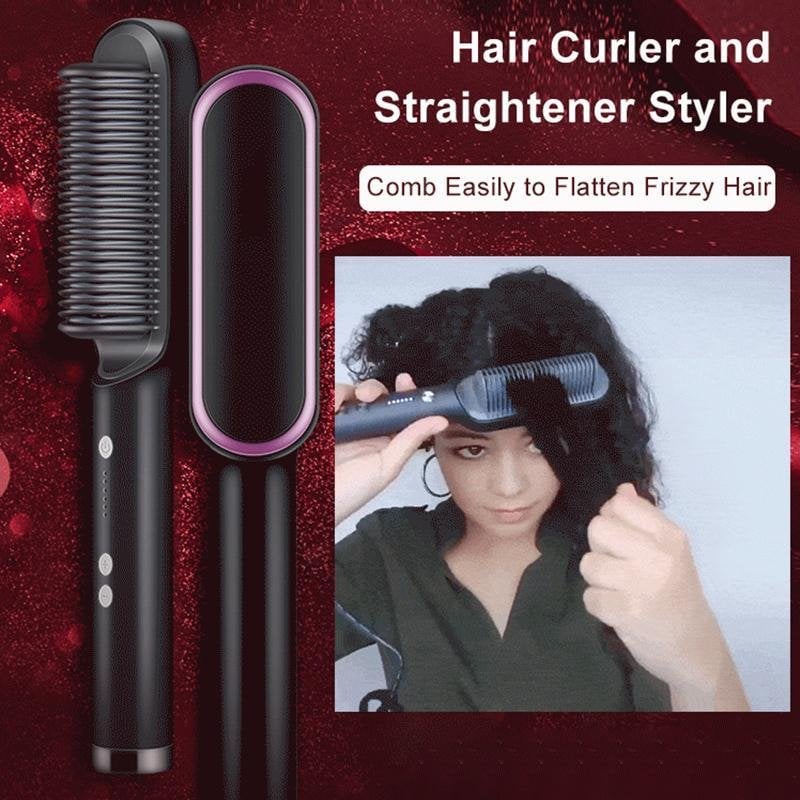 Negative Ion Hair Straightener Styling Comb