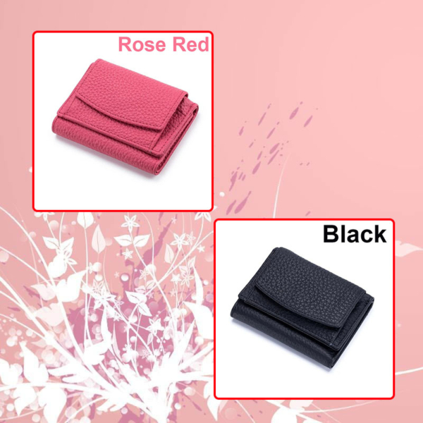 New Year Promotion 49% OFF - Leather RFID Blocking Card Holder - Pocket Mini Wallet