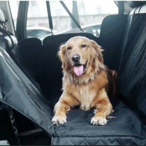 Pet Car Seat Protector + FREE Pet Seat Belt!