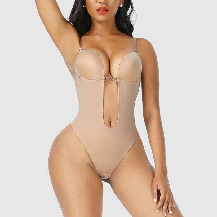 Plunge Backless Body Shaper Bra