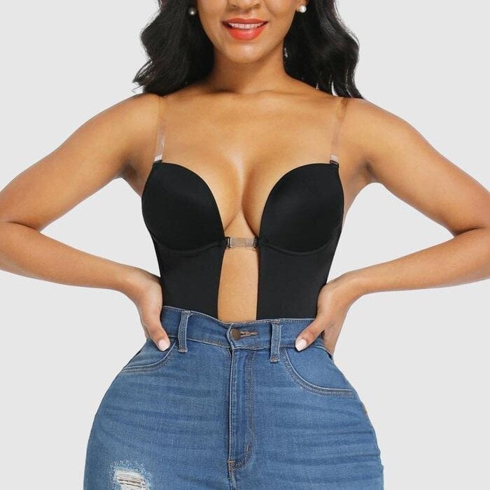 Plunge Backless Body Shaper Bra