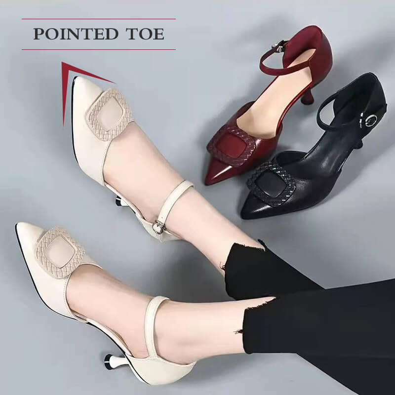 Pointed Toe High Heel Closed Toe Sandals (50% OFF)