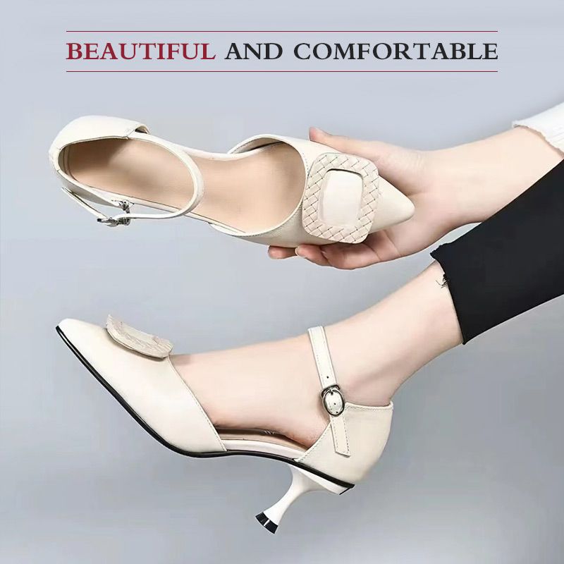 Pointed Toe High Heel Closed Toe Sandals (50% OFF)