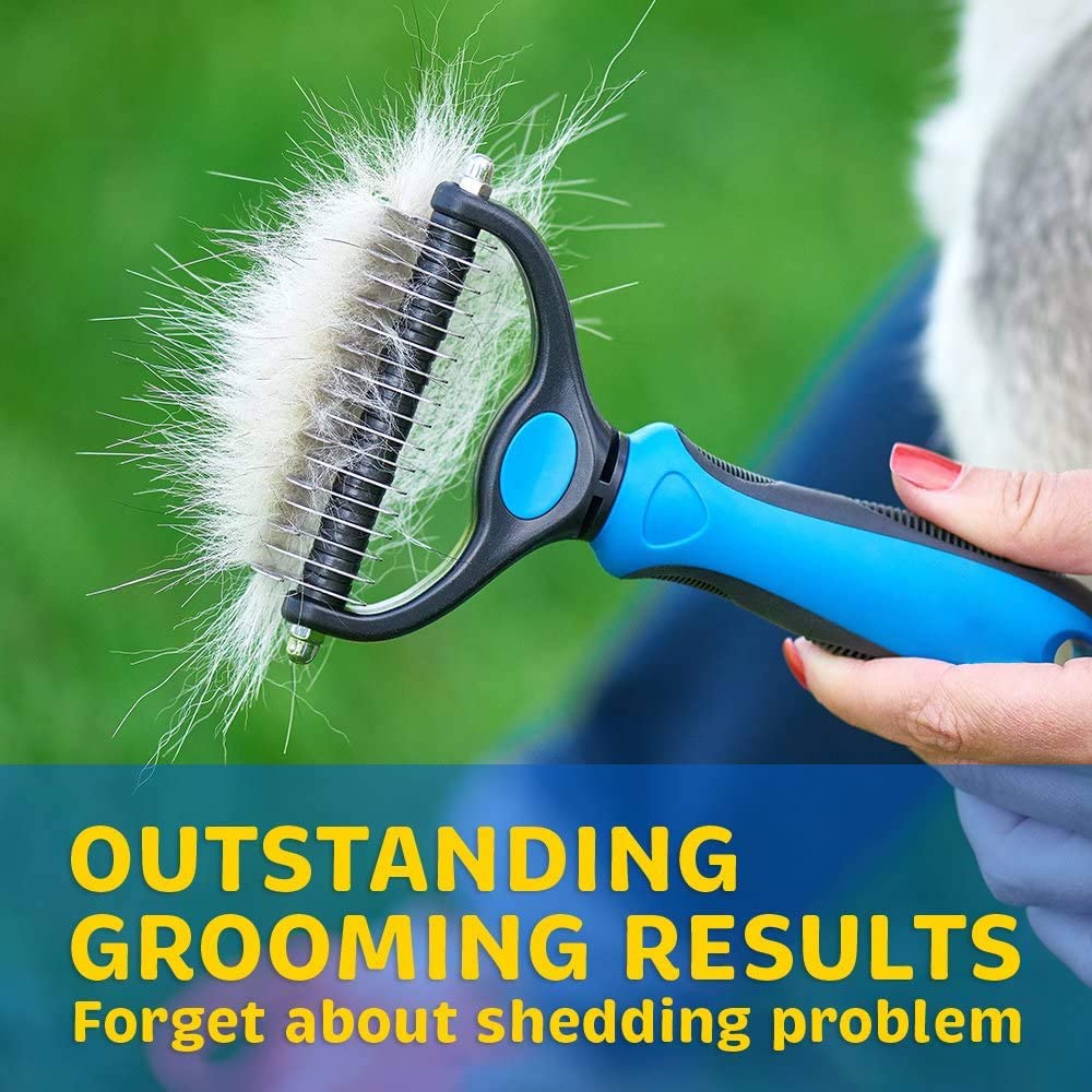 Professional Grooming & Deshedding Comb - Removes Tangled & Matted Fur!