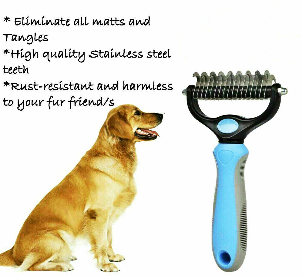 Professional Grooming & Deshedding Comb - Removes Tangled & Matted Fur!