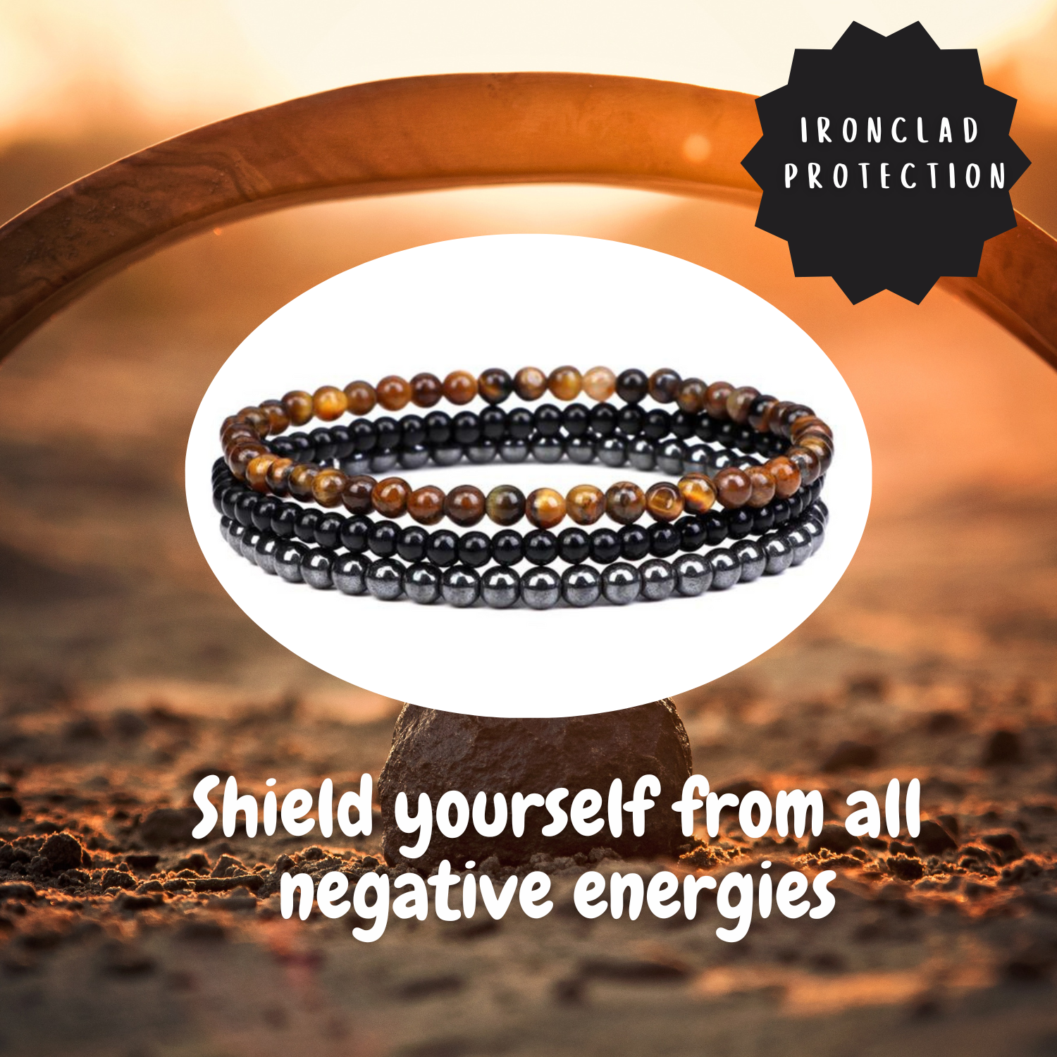 PROTECTION FROM NEGATIVE ENERGIES & EMF BRACELET PACK