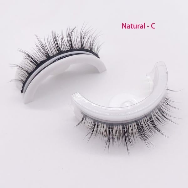 Reusable self-adhesive false eyelashes