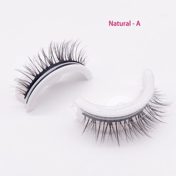 Reusable self-adhesive false eyelashes