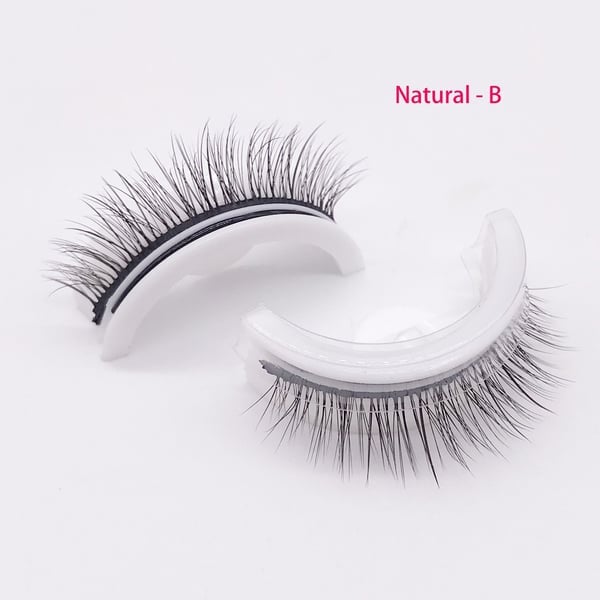 Reusable self-adhesive false eyelashes