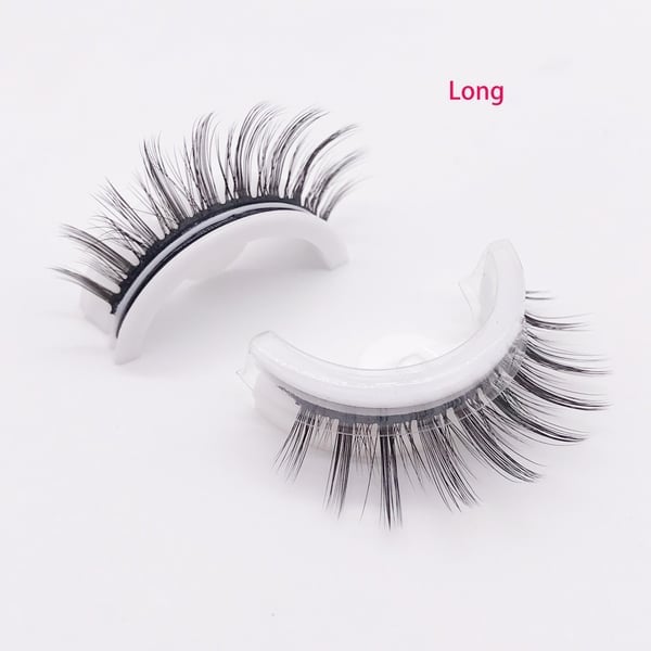 Reusable self-adhesive false eyelashes