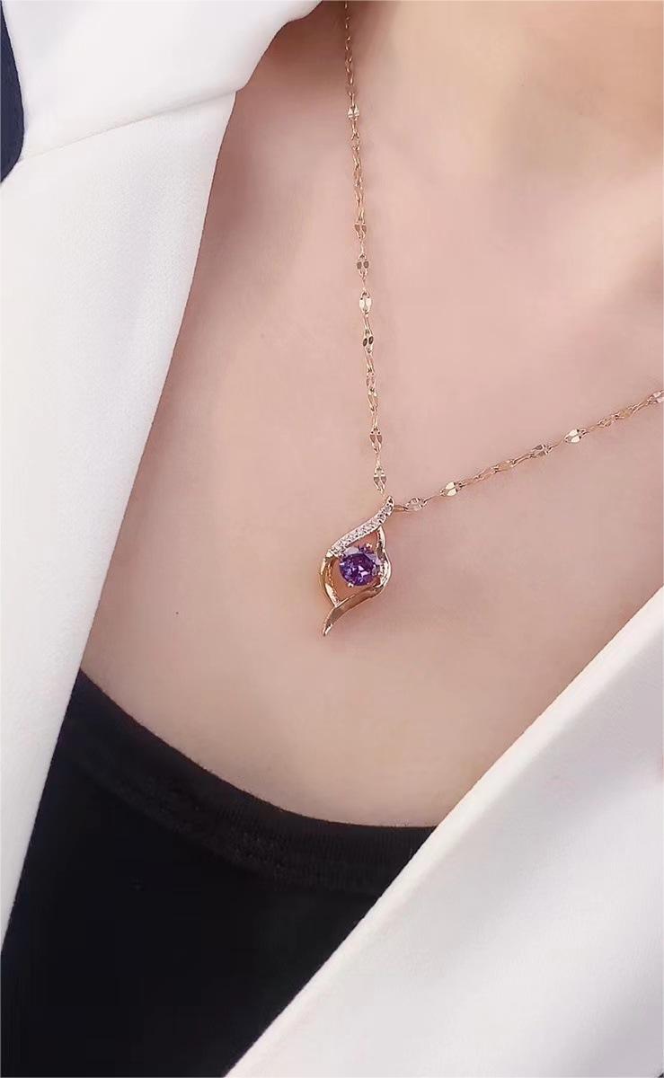 Rhombus Diamond Clavicle Necklace