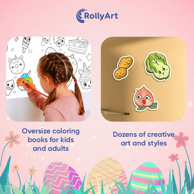 RollyArt - Easter Promo 80% OFF - DIY Oversize Coloring Rolls