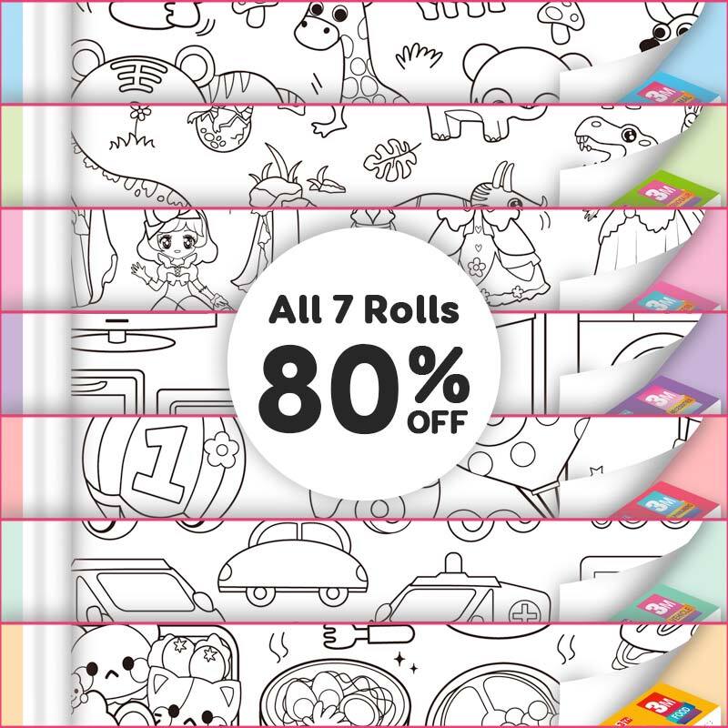 RollyArt - Easter Promo 80% OFF - DIY Oversize Coloring Rolls