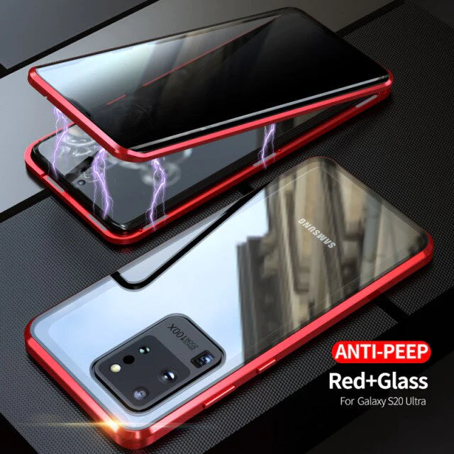 Samsung Privacy Anti-Peeping Case with Tempered Glass