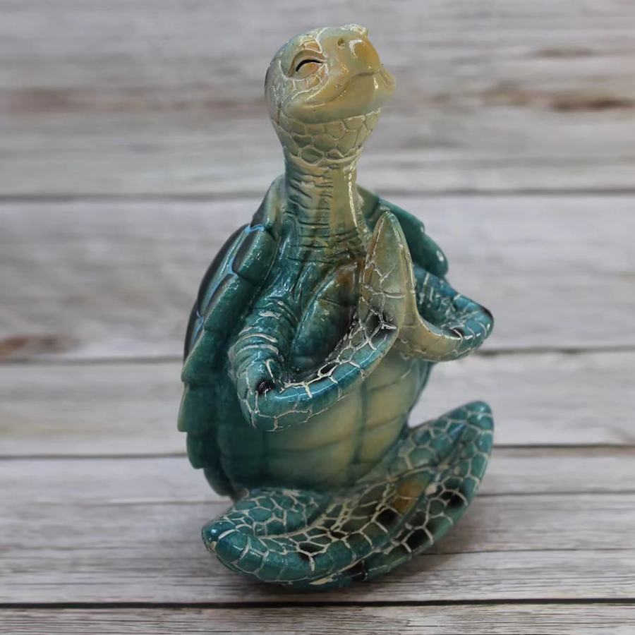 Sea Turtle Yoga Statue Sea Turtle Meditation Home Decor