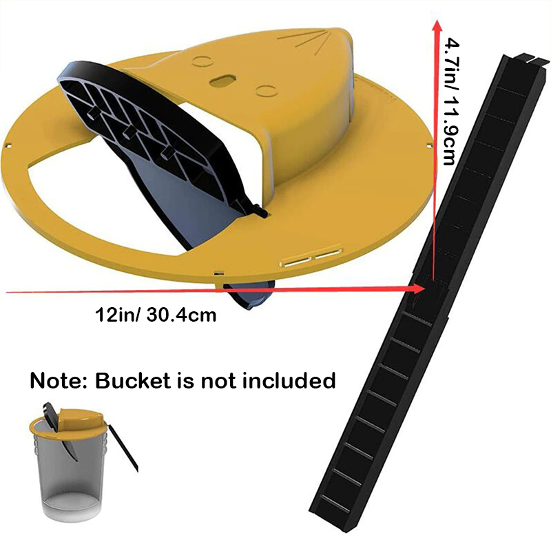 Smart Flip n Slide Bucket Lid Mouse Trap