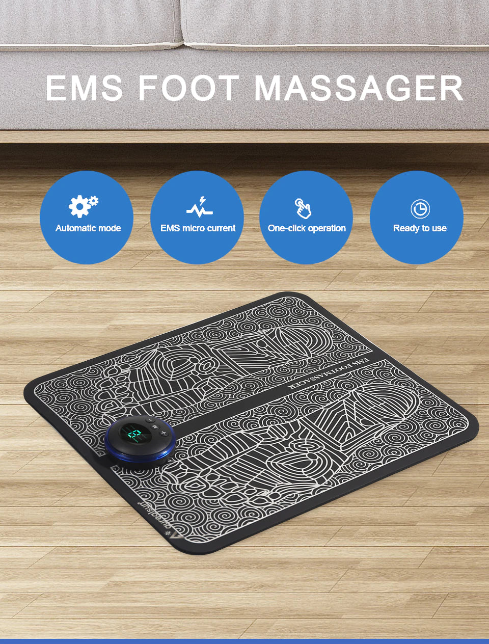 BodyOpto Smart Pulse EMS Foot Massager