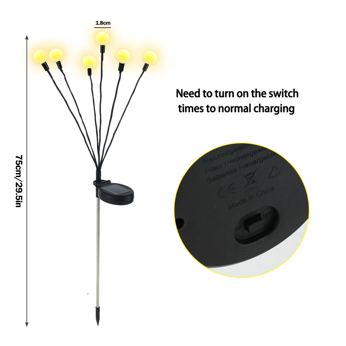 Solar Powered Firefly Garden Light – BUY 2 GET 1 FREE