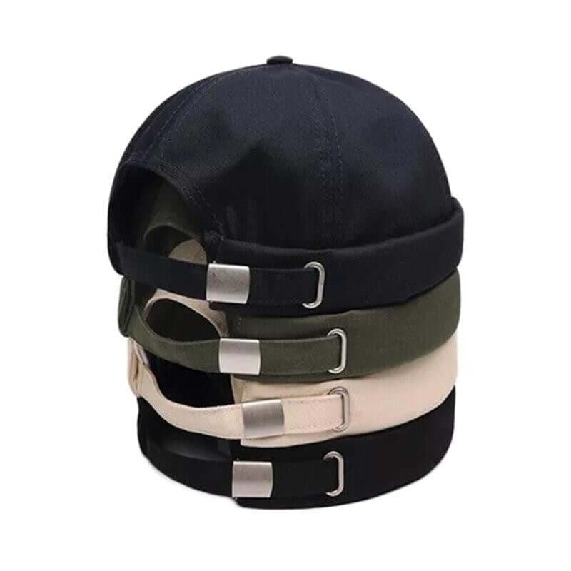 Solid Cotton Adjustable Brimless Caps