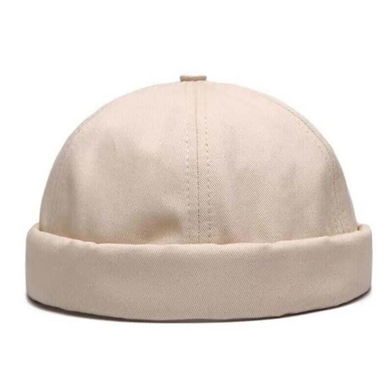 Solid Cotton Adjustable Brimless Caps