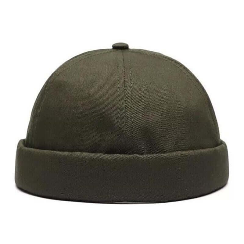 Solid Cotton Adjustable Brimless Caps