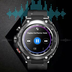 Sports Smartwatch with Wireless Earphones (Works with iPhone & Android)