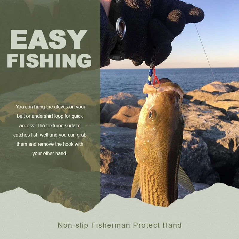 Spring Cleaning Big Sale 30% OFF - Fisherman Catching Fishing Non-Slip Protect Gloves