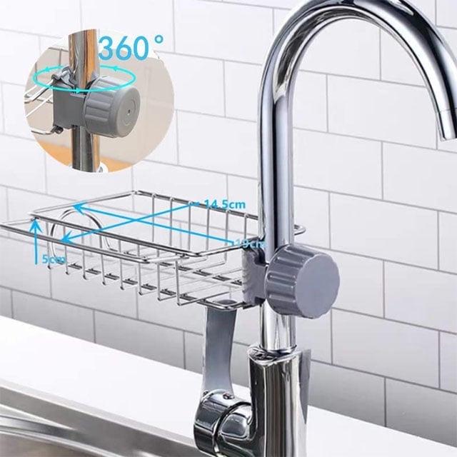 Stainless Steel Faucet Rack-A Perfect Storage Accessory for Your Kitchen