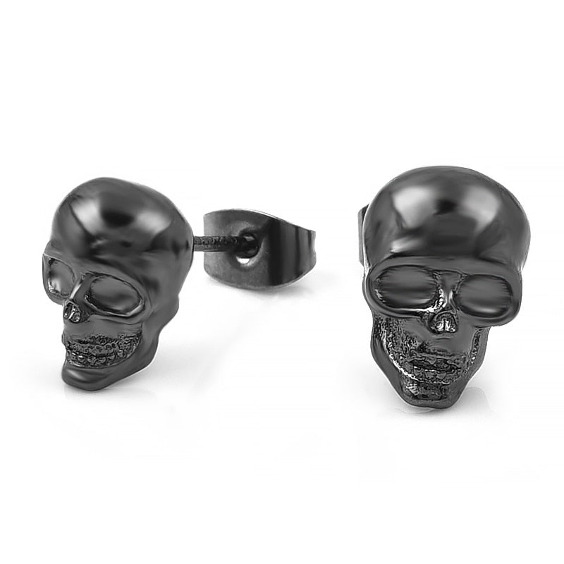 Stainless Steel Skull Studs