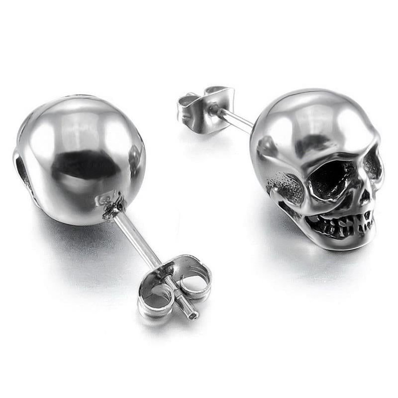 Stainless Steel Skull Studs