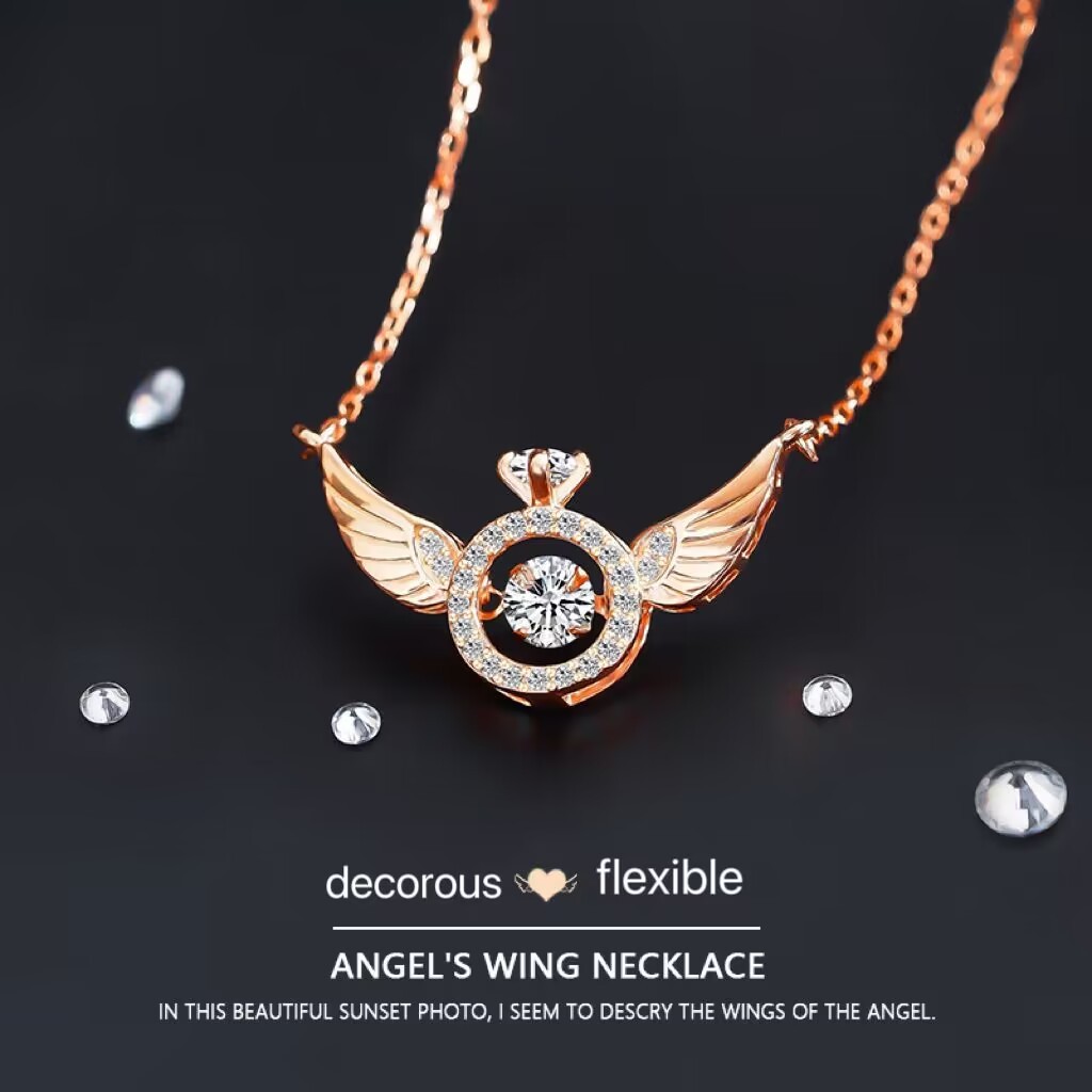 Sterling Silver S925 Angel Wings Necklace-The most beautiful necklace for the most beautiful her.