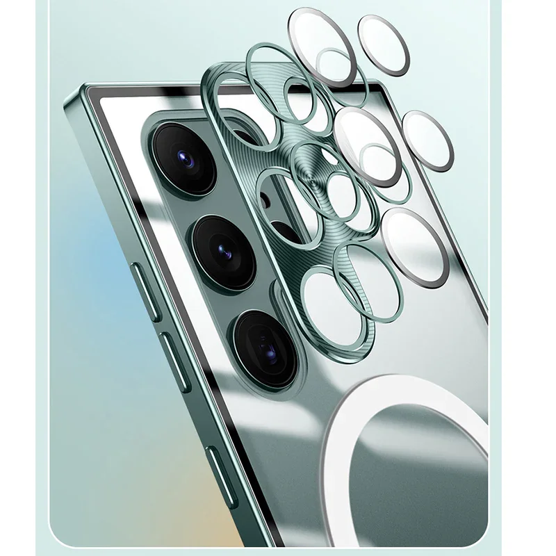 Suitable for Samsung S23/S22/S21 ultra-thin metal magnetic mobile phone case