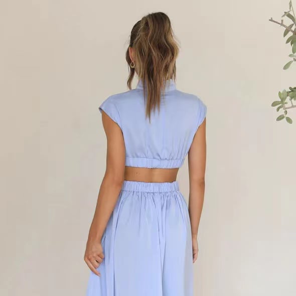 Summer Sale-49% OFF - 2023 Cutout Waist Pocketed Vacation Midi Dress