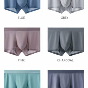 Ultra Thin Ice Silk Seamless Underpants for Men (6-Pack)  JEWYEE 1118