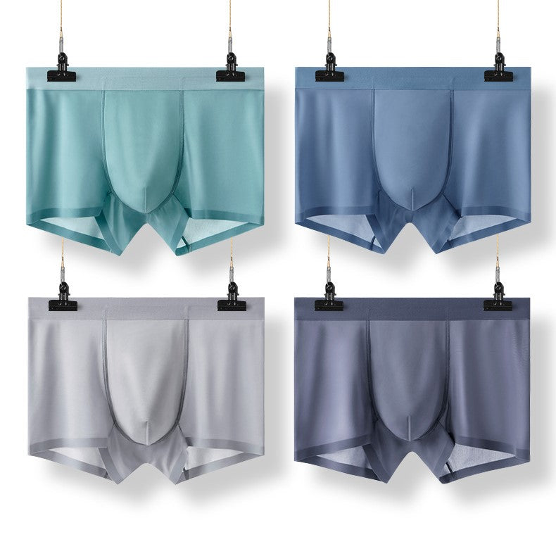 Ultra Thin Ice Silk Seamless Underpants for Men (6-Pack)  JEWYEE 1118