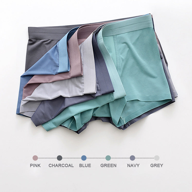 Ultra Thin Ice Silk Seamless Underpants for Men (6-Pack)  JEWYEE 1118