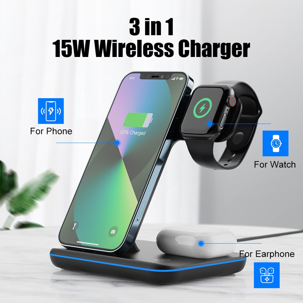 Valecharge 3 in 1 Charger for iPhone