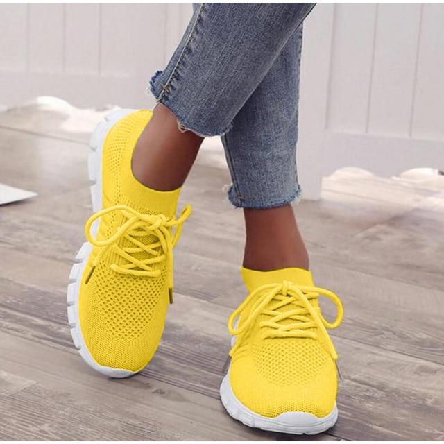 Women Light Mesh Breathable Slip-on Orthopedic Sneaker Shoes