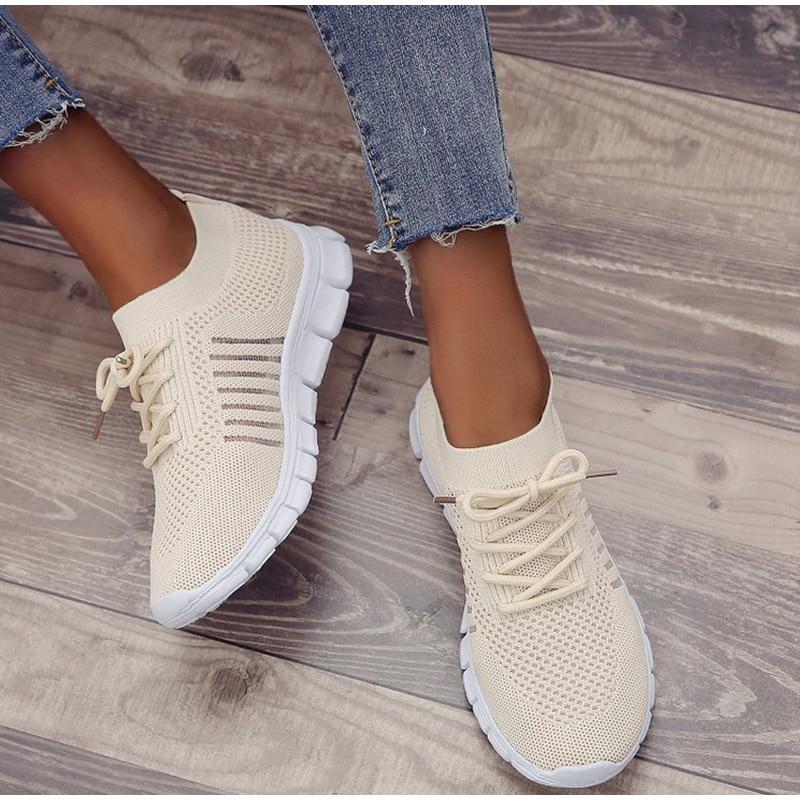 Women Light Mesh Breathable Slip-on Orthopedic Sneaker Shoes