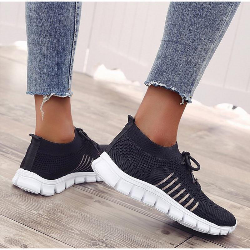 Women Light Mesh Breathable Slip-on Orthopedic Sneaker Shoes