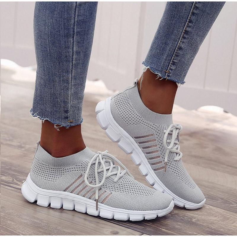 Women Light Mesh Breathable Slip-on Orthopedic Sneaker Shoes