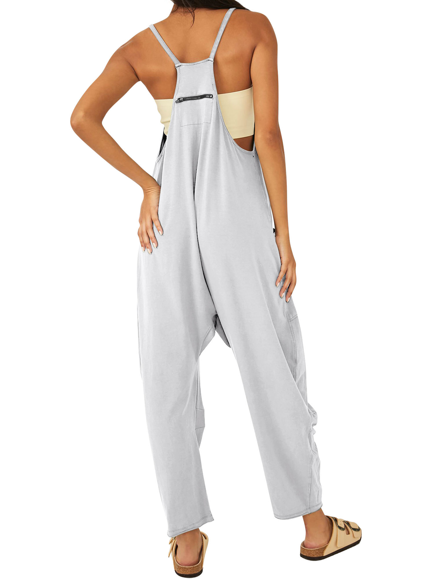 FullOfExpect Womens Casual Wide Leg Jumpsuit