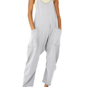 FullOfExpect Womens Casual Wide Leg Jumpsuit