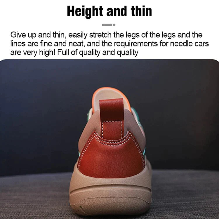 Women's Colorblock Thick Sole Walking Shoes