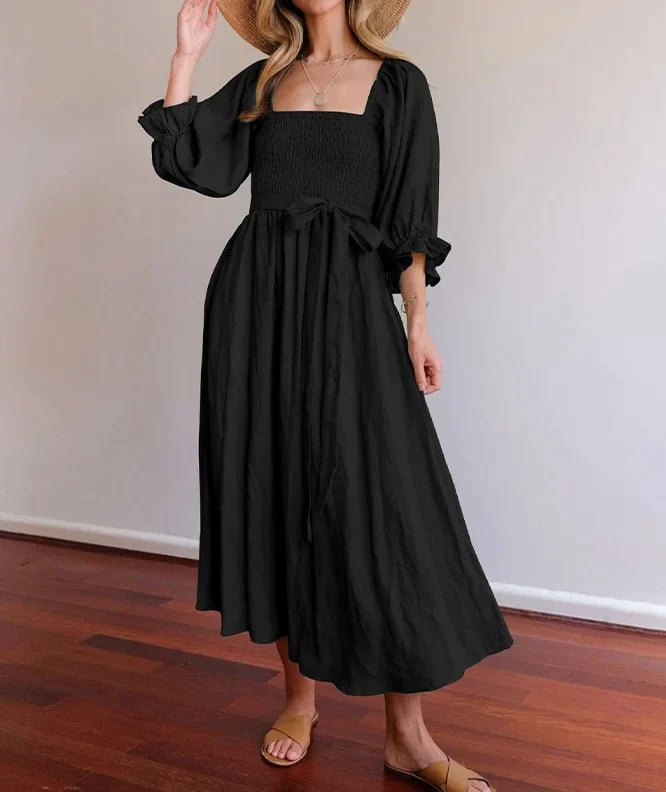 2023 HOT SALE 50% OFF - French Ruffled Lantern Sleeves Multi-wear Dress